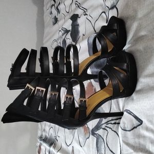 Gladiator style heeled sandal